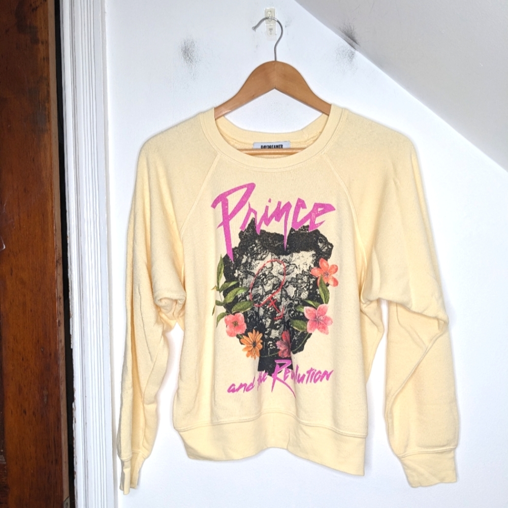 DAYDREAMER Prince and the Revolution Graphic Triblend Sweatshirt NEW Size M